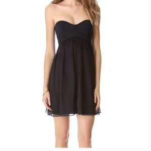 Diane Von Furstenberg Strapless Black Dress